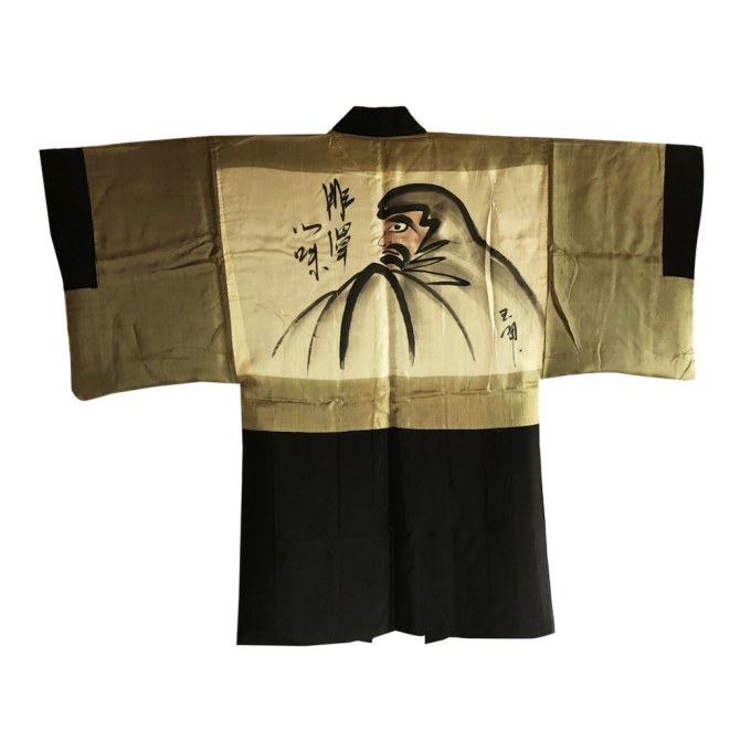 Ancien haori samourai Daruma Tachibana Montsuki homme "Made in Japan"