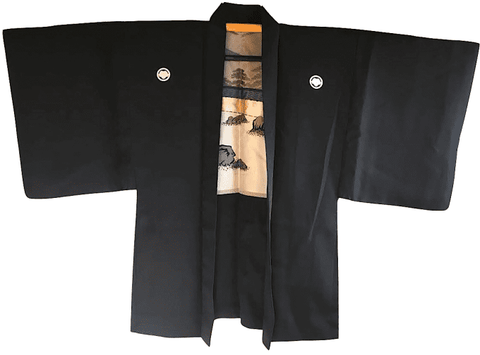 Luxe rare antique Haori Zen Ryoanji Kyoto homme + Set encens japonais Zen offert!