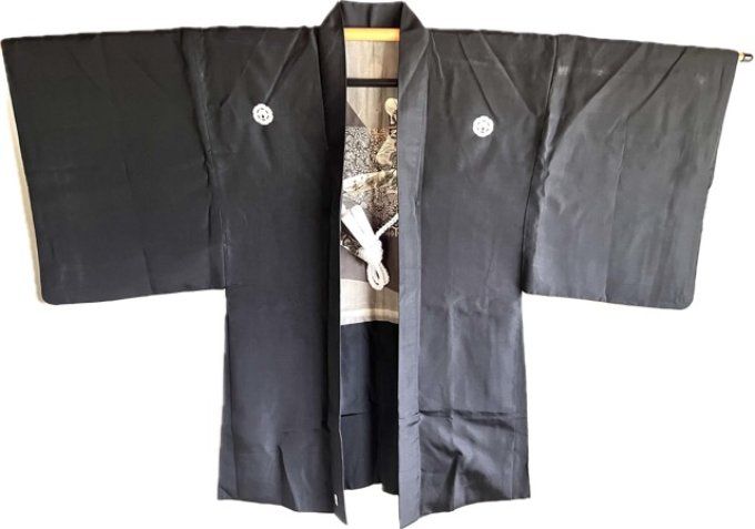 Antique Haori Homme - Busho no Ikusa 武一将の戦 - Bataille navale de samouraï