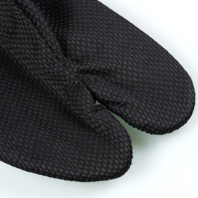 Tabi Sashiko noir coton 5 Kohaze Made in Japan