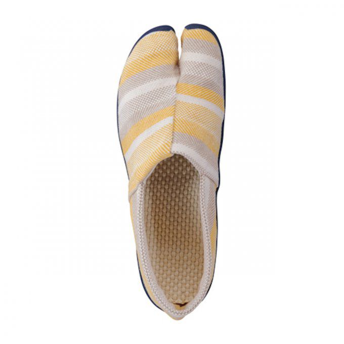 Nouveau Luxe chaussure Jikatabi TabiRela Lemon jaune citron  "Made in Kurashiki Japan"  