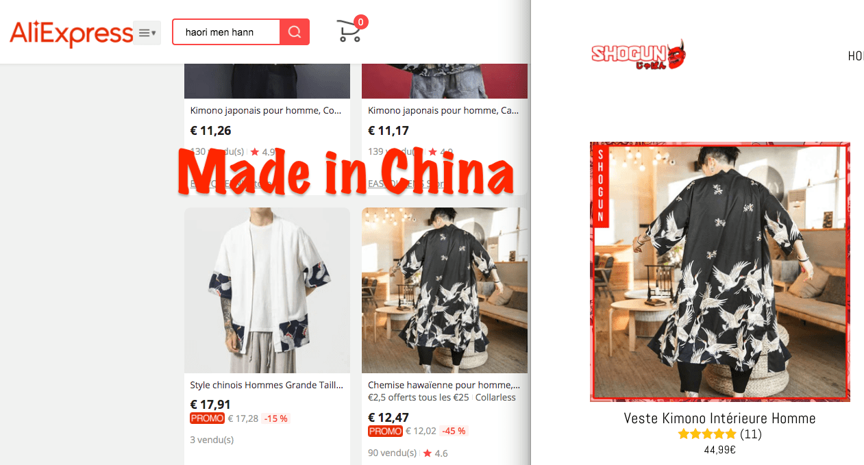 veste haori chinois